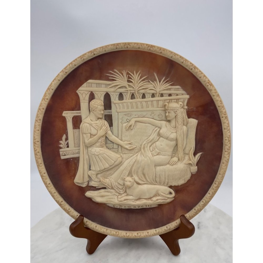 Incolay Plate Antony Cleopatra Great Romances History Romanelli Vintage Collecto